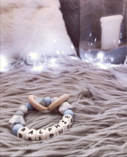 Load image into Gallery viewer, Personalised Blue Hue Silicone Teething Ring