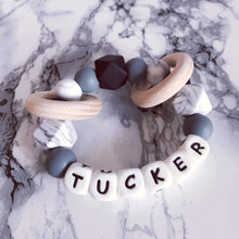 Load image into Gallery viewer, Personalised Silicone Teething Ring - Hopes, Dreams & Jellybeans