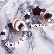 Load image into Gallery viewer, Personalised Silicone Teething Ring - Hopes, Dreams & Jellybeans