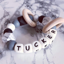 Load image into Gallery viewer, Personalised Silicone Teething Ring - Hopes, Dreams & Jellybeans