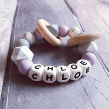 Load image into Gallery viewer, Personalised Silicone Teething Ring - Hopes, Dreams & Jellybeans
