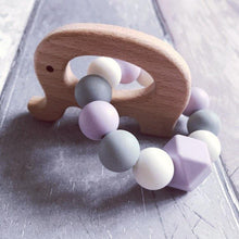 Load image into Gallery viewer, Elephant Mini Teething Ring - Lilac - Hopes, Dreams & Jellybeans