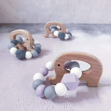 Load image into Gallery viewer, Elephant Mini Teething Ring - Lilac - Hopes, Dreams & Jellybeans