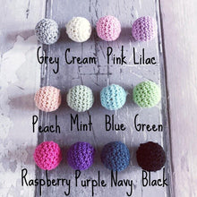Load image into Gallery viewer, Personalised Crochet Teething Ring - Hopes, Dreams & Jellybeans