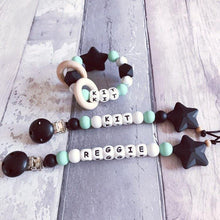 Load image into Gallery viewer, Personalised Silicone Star Teether - Hopes, Dreams & Jellybeans