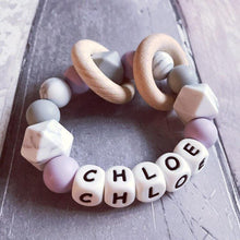 Load image into Gallery viewer, Personalised Silicone Teething Ring - Hopes, Dreams & Jellybeans