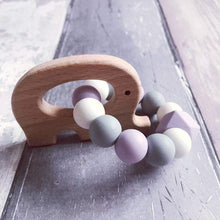 Load image into Gallery viewer, Elephant Mini Teething Ring - Lilac - Hopes, Dreams & Jellybeans