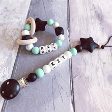 Load image into Gallery viewer, Personalised Silicone Star Teether - Hopes, Dreams & Jellybeans