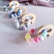Load image into Gallery viewer, Elephant Mini Teething Ring - Pastel Rainbow - Hopes, Dreams & Jellybeans
