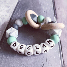 Load image into Gallery viewer, Personalised Silicone Teething Ring - Hopes, Dreams & Jellybeans