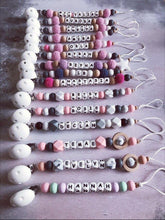 Load image into Gallery viewer, Personalised Crochet Dummy Clip - Blue - Hopes, Dreams & Jellybeans