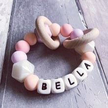 Load image into Gallery viewer, Personalised Silicone Teething Ring
