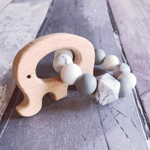 Load image into Gallery viewer, Elephant Mini Teething Ring - Marble - Hopes, Dreams & Jellybeans