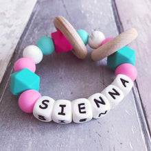 Load image into Gallery viewer, Personalised Silicone Teething Ring - Hopes, Dreams & Jellybeans