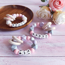 Load image into Gallery viewer, Personalised Silicone Teething Ring