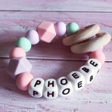 Load image into Gallery viewer, Personalised Silicone Teething Ring - Hopes, Dreams & Jellybeans