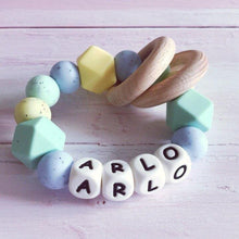 Load image into Gallery viewer, Personalised Silicone Teething Ring - Hopes, Dreams & Jellybeans