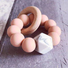 Load image into Gallery viewer, Newborn Mini Teether - Soft Peach - Hopes, Dreams & Jellybeans