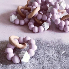 Load image into Gallery viewer, Newborn Mini Teether - Lilac - Hopes, Dreams & Jellybeans
