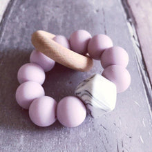 Load image into Gallery viewer, Newborn Mini Teether - Lilac - Hopes, Dreams & Jellybeans