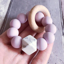 Load image into Gallery viewer, Newborn Mini Teether - Lilac - Hopes, Dreams & Jellybeans