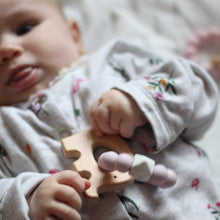 Load image into Gallery viewer, Elephant Mini Teething Ring - Pink - Hopes, Dreams & Jellybeans