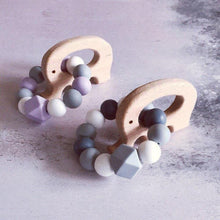 Load image into Gallery viewer, Elephant Mini Teething Ring - Grey - Hopes, Dreams & Jellybeans