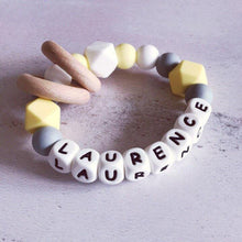Load image into Gallery viewer, Personalised Silicone Teething Ring - Hopes, Dreams & Jellybeans