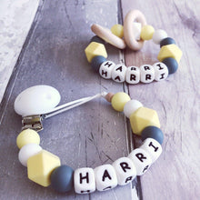 Load image into Gallery viewer, Dummy Clip and Teether Set - Hopes, Dreams & Jellybeans