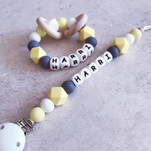 Load image into Gallery viewer, Dummy Clip and Teether Set - Hopes, Dreams & Jellybeans