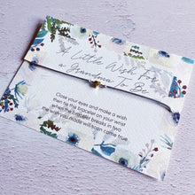Load image into Gallery viewer, Wish for Grandma, Baby Reveal, Pregnancy wish bracelet, Grandma to be wish bracelet, baby shower gift, nana gift, grandparent announcement