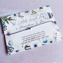 Load image into Gallery viewer, Wish for Grandma, Baby Reveal, Pregnancy wish bracelet, Grandma to be wish bracelet, baby shower gift, nana gift, grandparent announcement