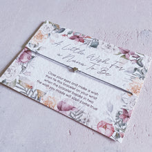 Load image into Gallery viewer, Nana to be gift, Pregnancy Announcement, Pregnancy Reveal, Nana to be, Grandparent to be Reveal Card, New Baby Announcement, Wish Bracelet