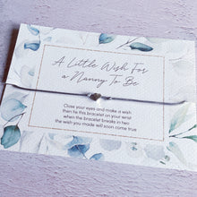 Load image into Gallery viewer, Nanny to Be Gift, New Baby Reveal, Pregnancy Announcement, Expecting a Baby, Expectant Mum, Wish Bracelet Nana, New Nan Gift, Nana Bracelet