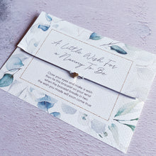 Load image into Gallery viewer, Nanny to Be Gift, New Baby Reveal, Pregnancy Announcement, Expecting a Baby, Expectant Mum, Wish Bracelet Nana, New Nan Gift, Nana Bracelet