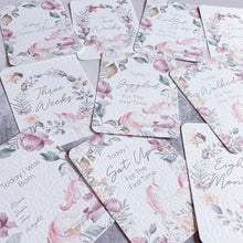 Load image into Gallery viewer, baby milestone cards, unicorn, pretty milestone cards, pregnancy cards her, baby shower gift, floral, baby girl, new baby gift, unicorn baby