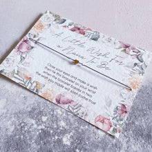 Load image into Gallery viewer, Nana to be gift, Pregnancy Announcement, Pregnancy Reveal, Nana to be, Grandparent to be Reveal Card, New Baby Announcement, Wish Bracelet