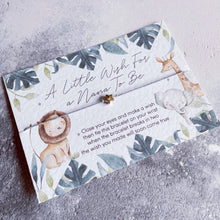 Load image into Gallery viewer, Nanny To Be Card, Wish Bracelet Nanny to Be, New Nanny Card, Gift Card For Nan To Be, Pregnancy Reveal, Grandparent Announcement