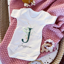 Load image into Gallery viewer, Personalised baby girls sleepsuit, girls babygrows, personalised baby girl gift, baby girls gifts, baby shower gift, newborn girl gift