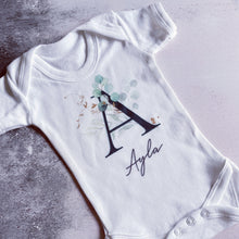 Load image into Gallery viewer, Personalised baby girls sleepsuit, girls babygrows, personalised baby girl gift, baby girls gifts, baby shower gift, newborn girl gift