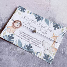 Load image into Gallery viewer, Nanny to Be Gift, New Baby Reveal, Pregnancy Announcement, Expecting a Baby, Safari Wish Bracelet Nana, New Nan Gift, Nana Bracelet