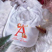 Load image into Gallery viewer, Personalised Christmas Outfit Baby Girl, Baby Christmas Babygrow, My First Christmas Vest, Baby Christmas Eve Outfit, Baby First Christmas