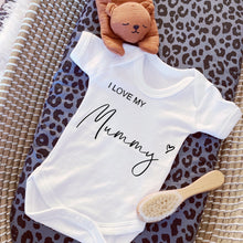 Load image into Gallery viewer, I Love My Daddy Baby Vest, Personalised Daddy Bodysuit, Babygrow, Newborn Pregnancy Announcement, Going to be a Dad, Daddy Announcement Gift