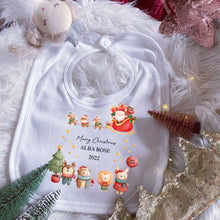 Load image into Gallery viewer, My first Christmas baby vest, Christmas babygrow, Christmas sleepsuit, Personalised baby vest, My 1st Christmas Outfit, Baby Xmas Pyjamas