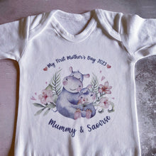 Load image into Gallery viewer, 1st Mother’s day gift, first mother’s day babygrow, first mother’s day baby vest, our first mother’s day, mother’s day vest, I love my Mummy