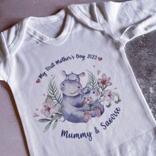 Load image into Gallery viewer, 1st Mother’s day gift, first mother’s day babygrow, first mother’s day baby vest, our first mother’s day, mother’s day vest, I love my Mummy