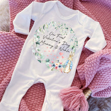 Load image into Gallery viewer, First Valentines Day, My 1st Valentines Sleepsuit, Babies First Valentines Day, Valentines Baby Gift, Babies First Valentine, Babygrow Mummy