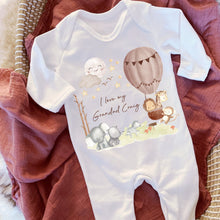 Load image into Gallery viewer, I Love My Grandma Baby Vest, Personalised Sleepsuit, Granny Babygrow, Newborn Pregnancy Announcement Gift, Going to be an Grandparent, Gran