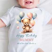 Load image into Gallery viewer, Happy Birthday Uncle Babygrow, 1st Birthday as My Uncle, New Uncle Gift, Uncle Birthday, Uncle Birthday, Sleepsuit Vest Bodysuit Birthday