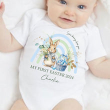 Load image into Gallery viewer, Easter Babygrow, Easter Sleepsuit, My 1st Easter, My First Easter, Babies first Easter sleepsuit, Easter baby outfit, New baby gift Vest